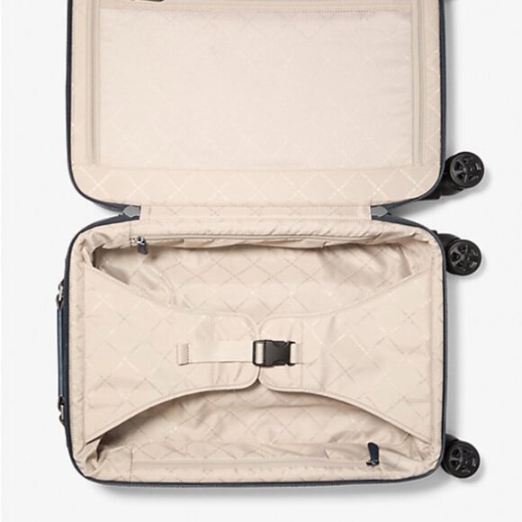 Michael Kors Polka Dot Signature Logo Suitcase (Navy) NWT - Picture 6 of 6